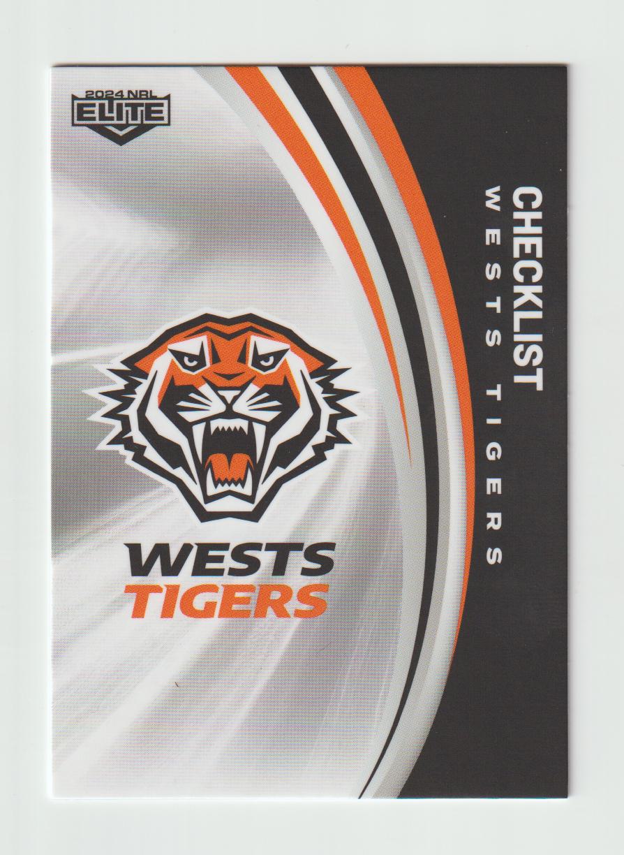 145 WESTS TIGERS CHECKLIST