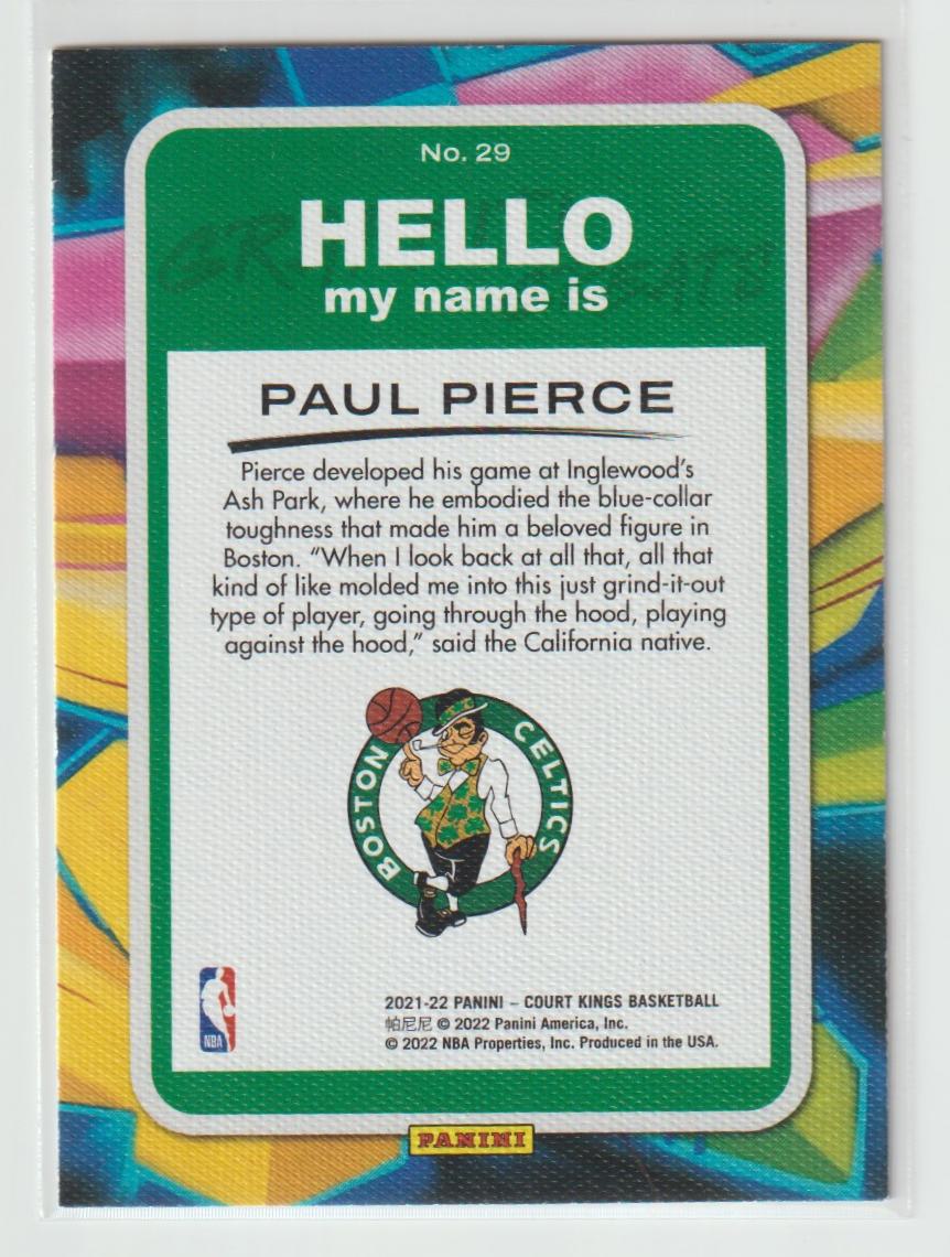 Graffiti Greats 029 Paul Pierce - Boston Celtics