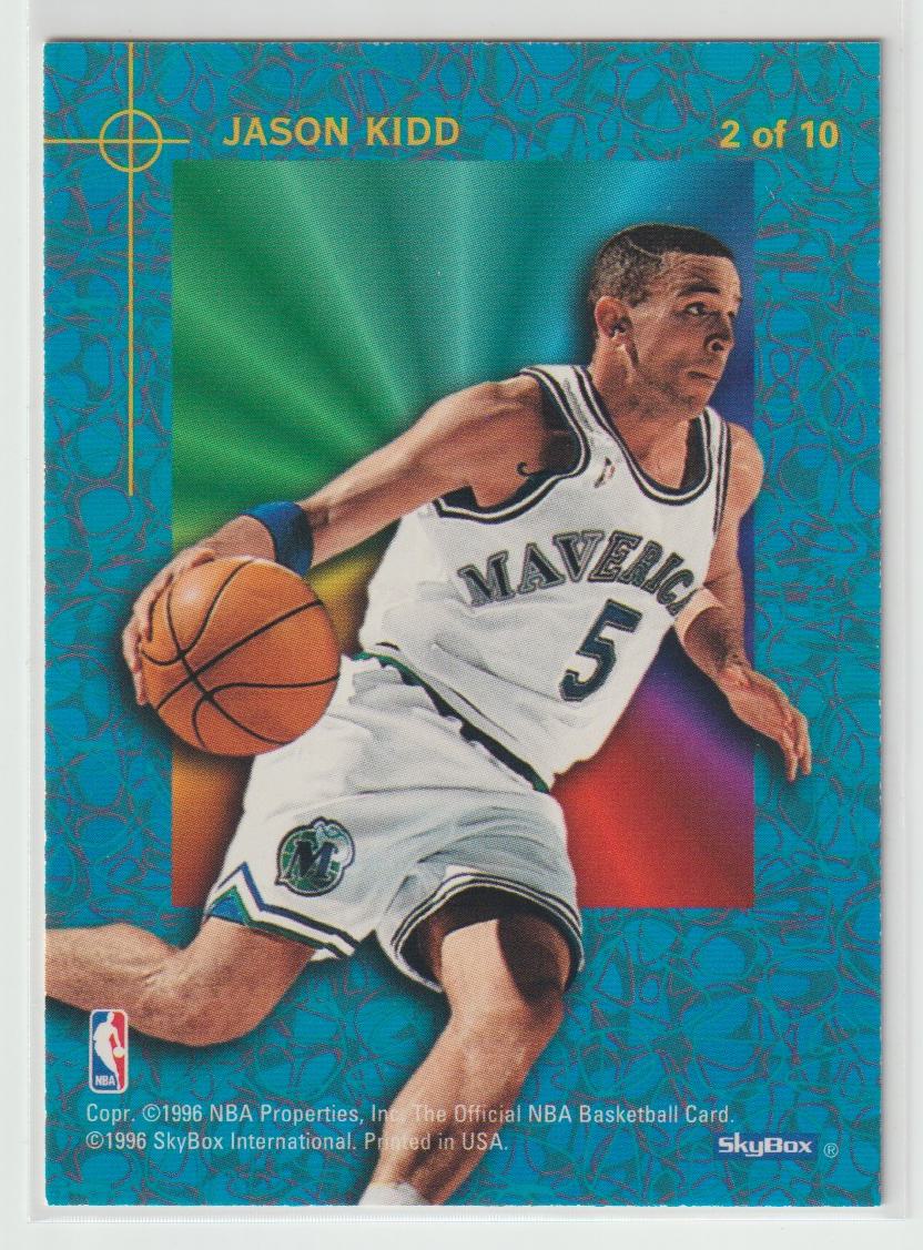 1995/96 NBA Hoops Power Palette Complete set of 10 cards