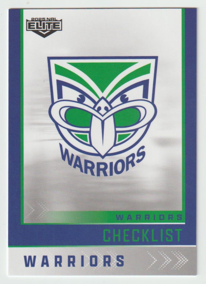 136 WARRIORS CHECKLIST