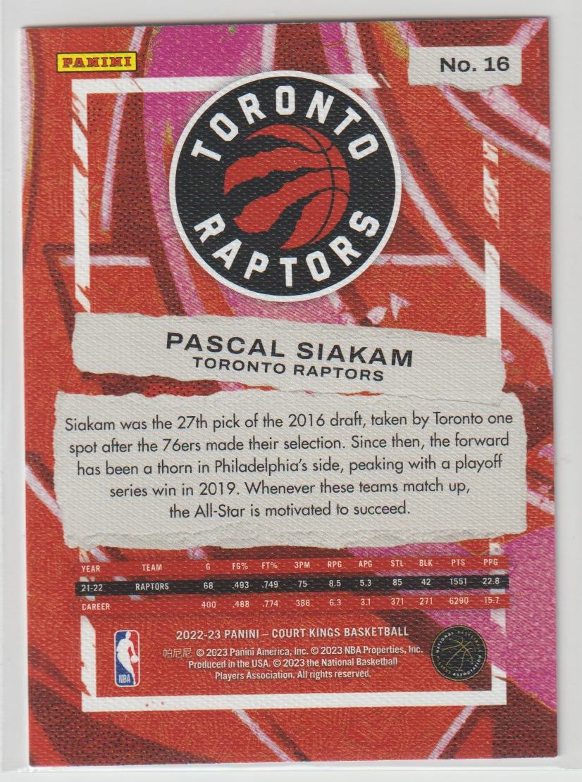 016 Pascal Siakam - Toronto Raptors