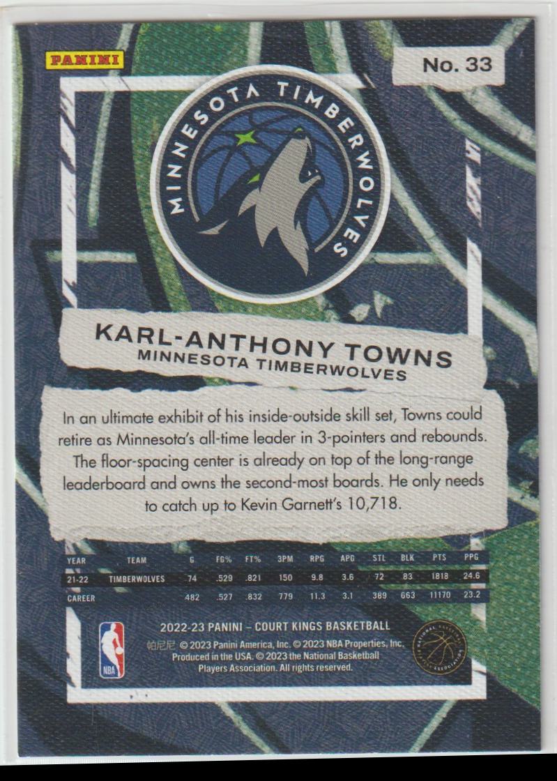 033 Karl-Anthony Towns - Minnesota Timberwolves