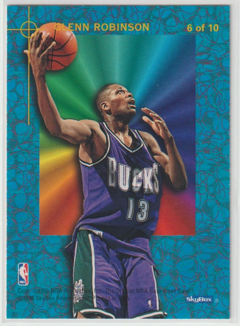 1995/96 NBA Hoops Power Palette Complete set of 10 cards