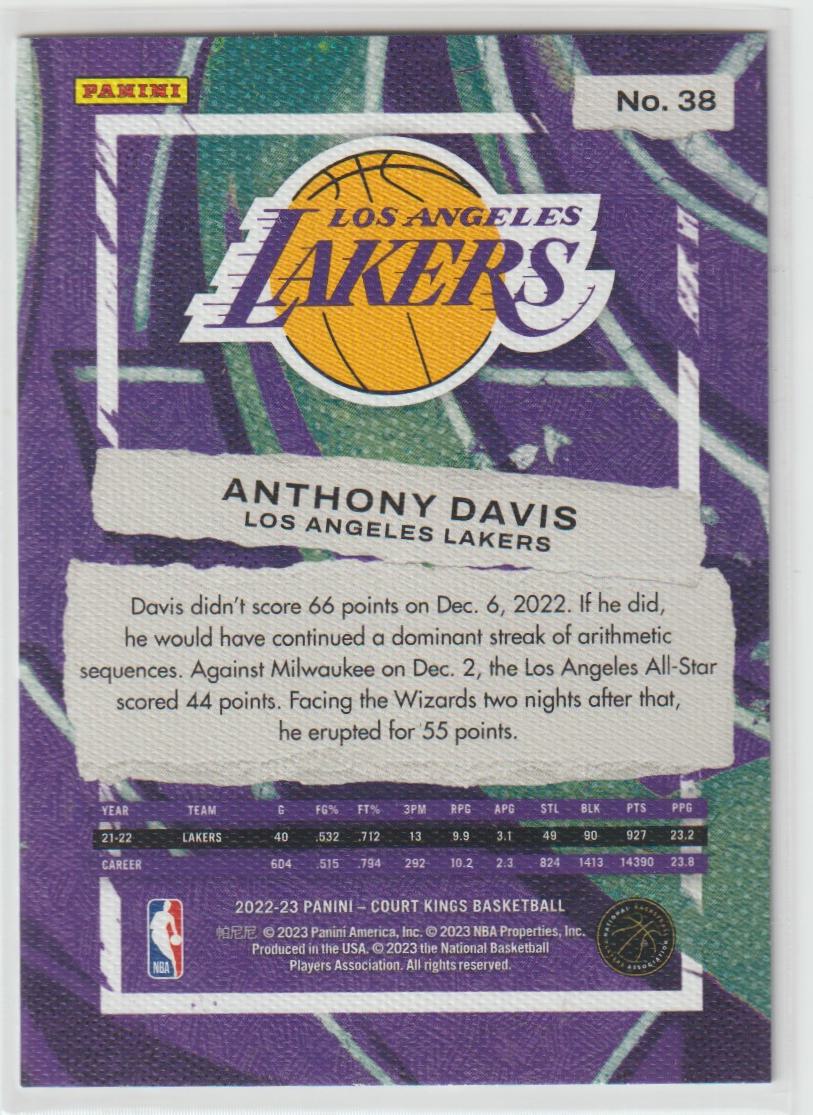 038 Anthony Davis - Los Angeles Lakers