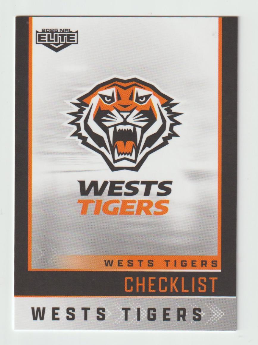 145 WESTS TIGERS CHECKLIST