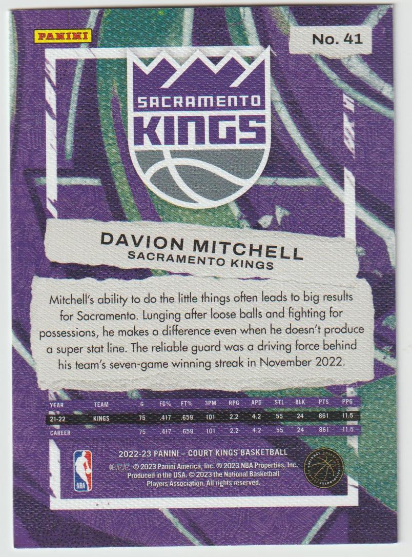 041 Davion Mitchell - Sacramento Kings