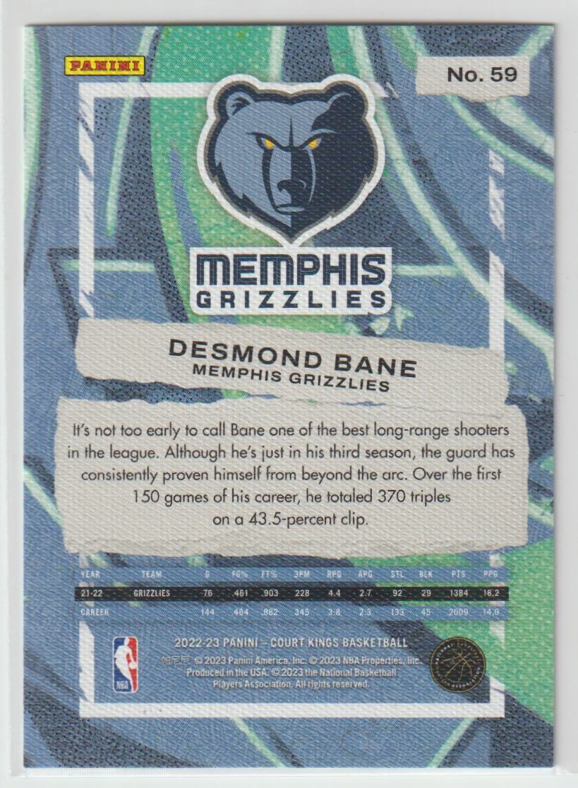 059 Desmond Bane - Memphis Grizzlies