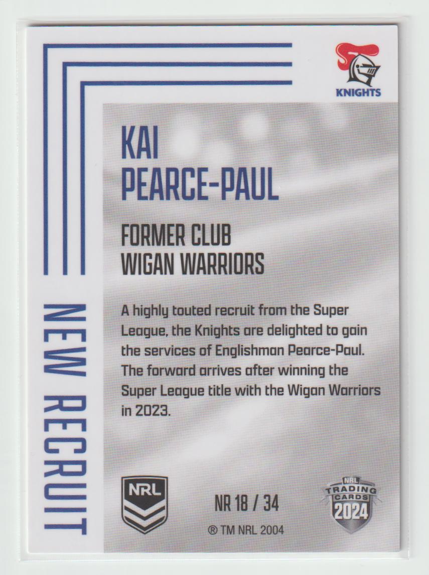 NR 18/34 KNIGHTS KAI PEARCE-PAUL