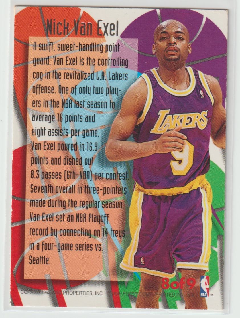 1995/96 Fleer Ultra Rising Star Complete Set of 9 Cards