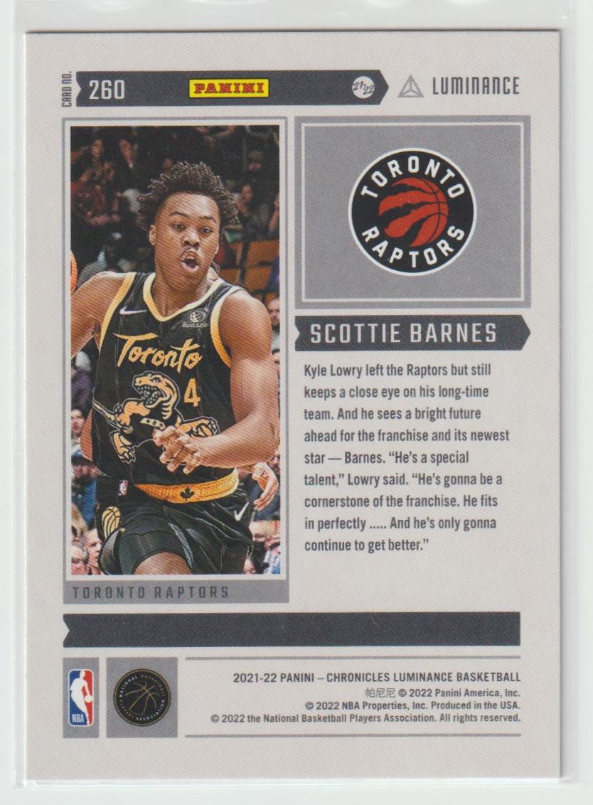 260 Scottie Barnes - Toronto Raptors