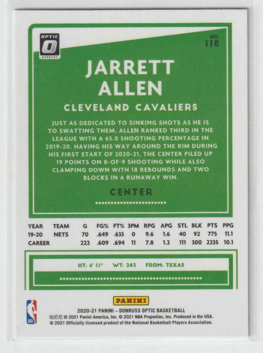 118 Jarrett Allen - Cleveland Cavaliers