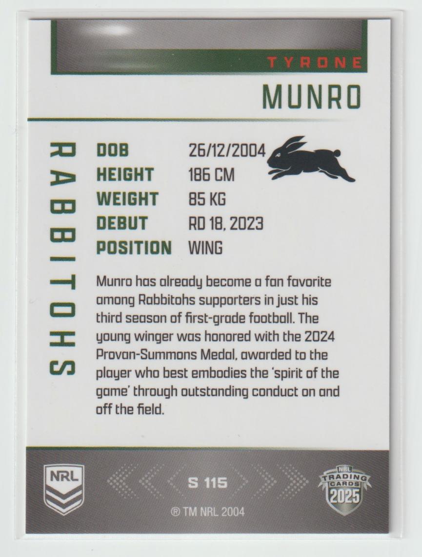 S115 TYRONE MUNRO