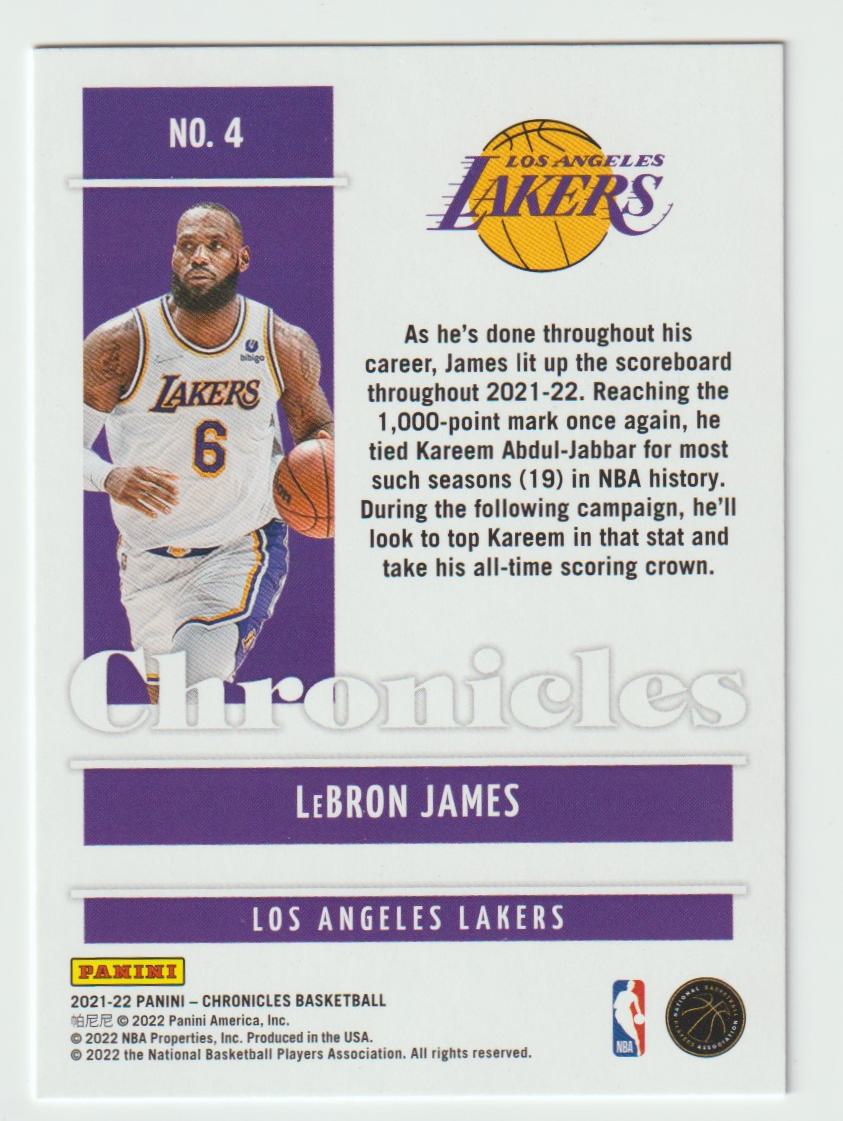 004 LeBron James - Los Angeles Lakers