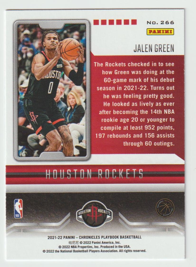 266 Jalen Green - Houston Rockets