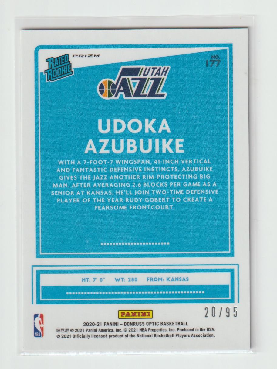 177 Udoka Azubuike - Utah Jazz Purple Fast Break 20/95