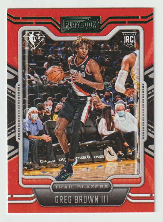 271 Greg Brown III - Portland Trail Blazers Green