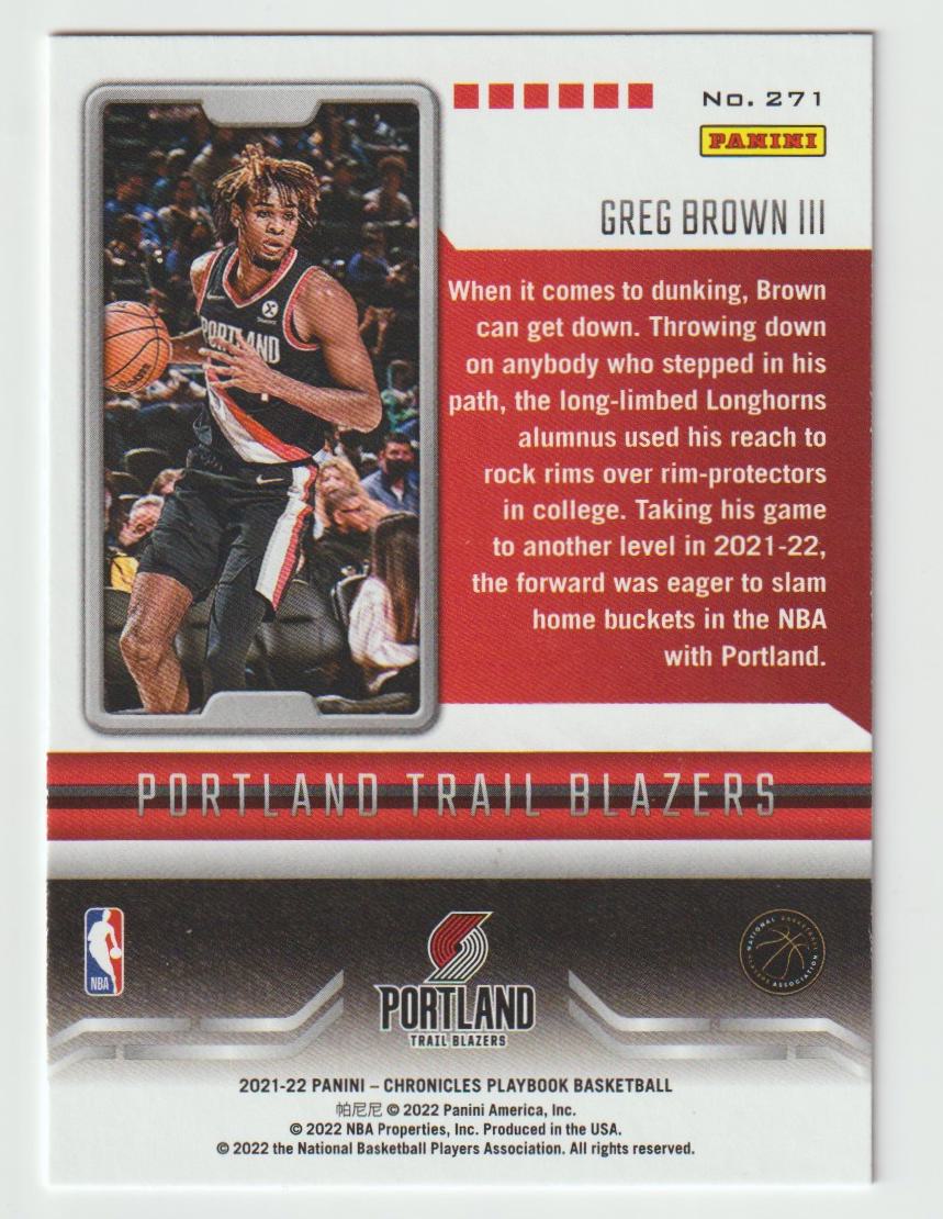 271 Greg Brown III - Portland Trail Blazers