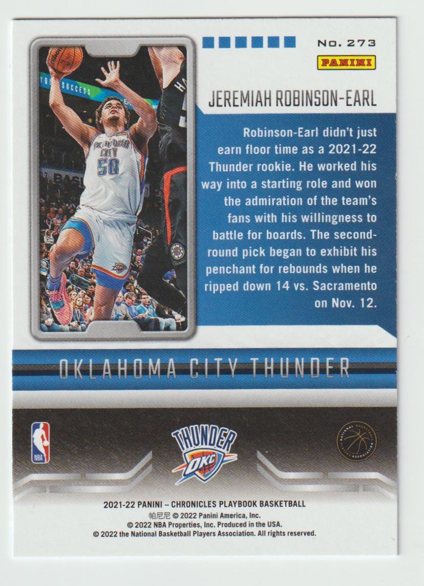 273 Jeremiah Robinson-Earl - Oklahoma City Thunder