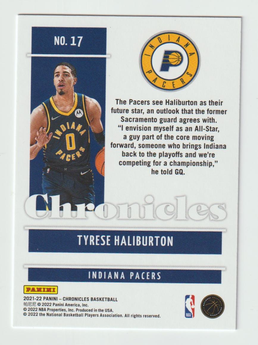 017 Tyrese Haliburton - Indiana Pacers