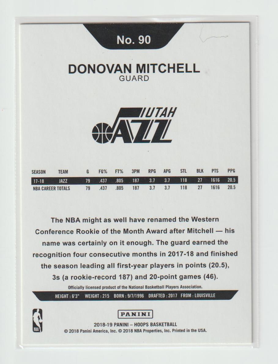 090 Donovan Mitchell Utah Jazz