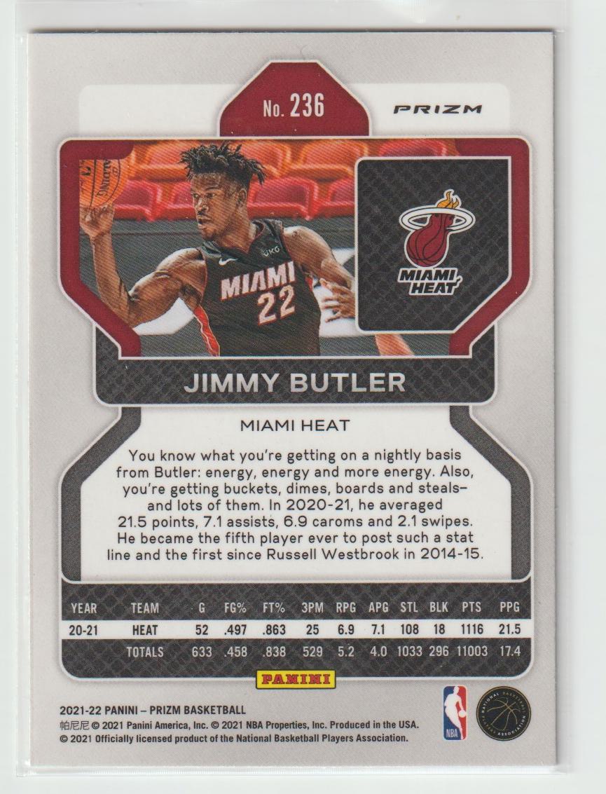 236 Jimmy Butler - Miami Heat Ice Prizm