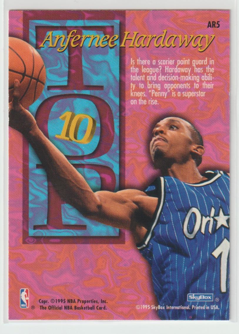 1995/96 NBA Hoops Top 10 Complete Set