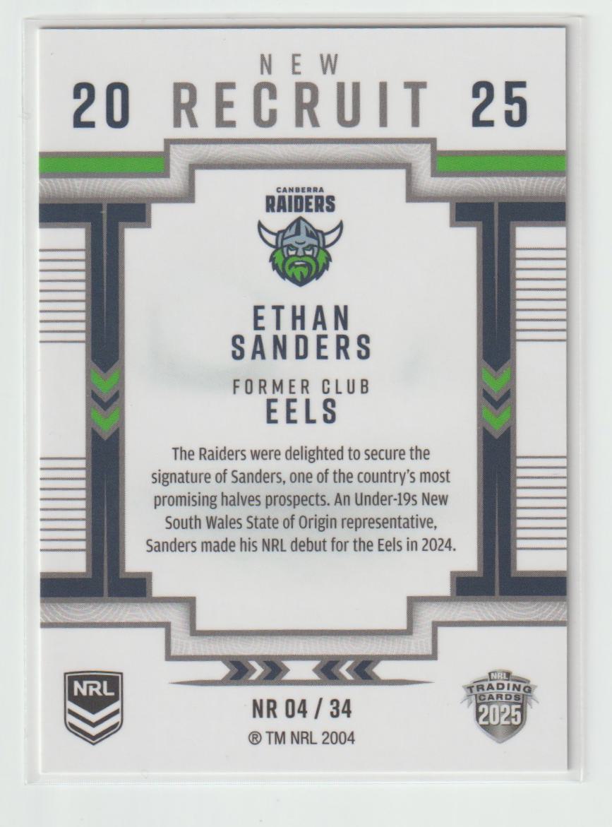 NR04/34 RAIDERS ETHAN SANDERS