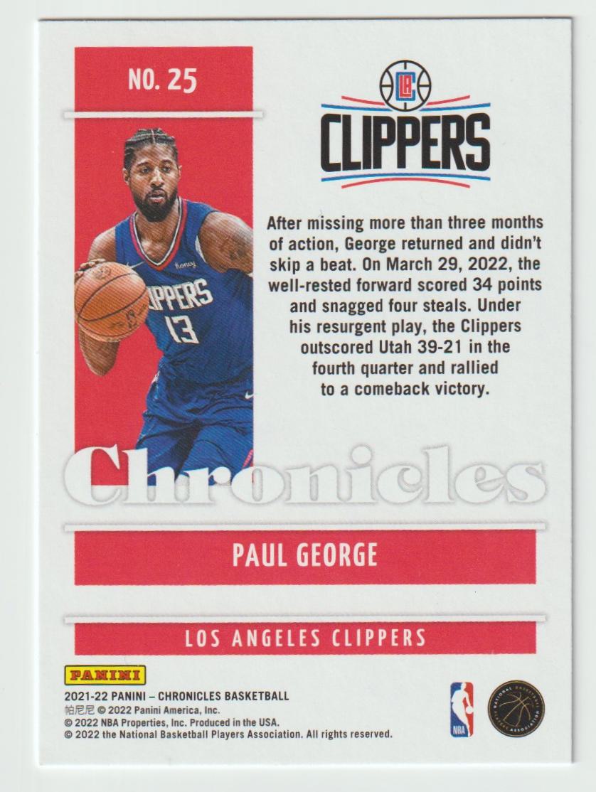 025 Paul George - Los Angeles Clippers