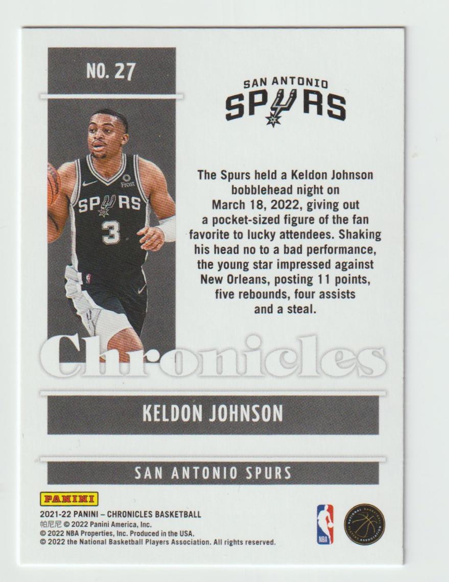 027 Keldon Johnson - San Antonio Spurs