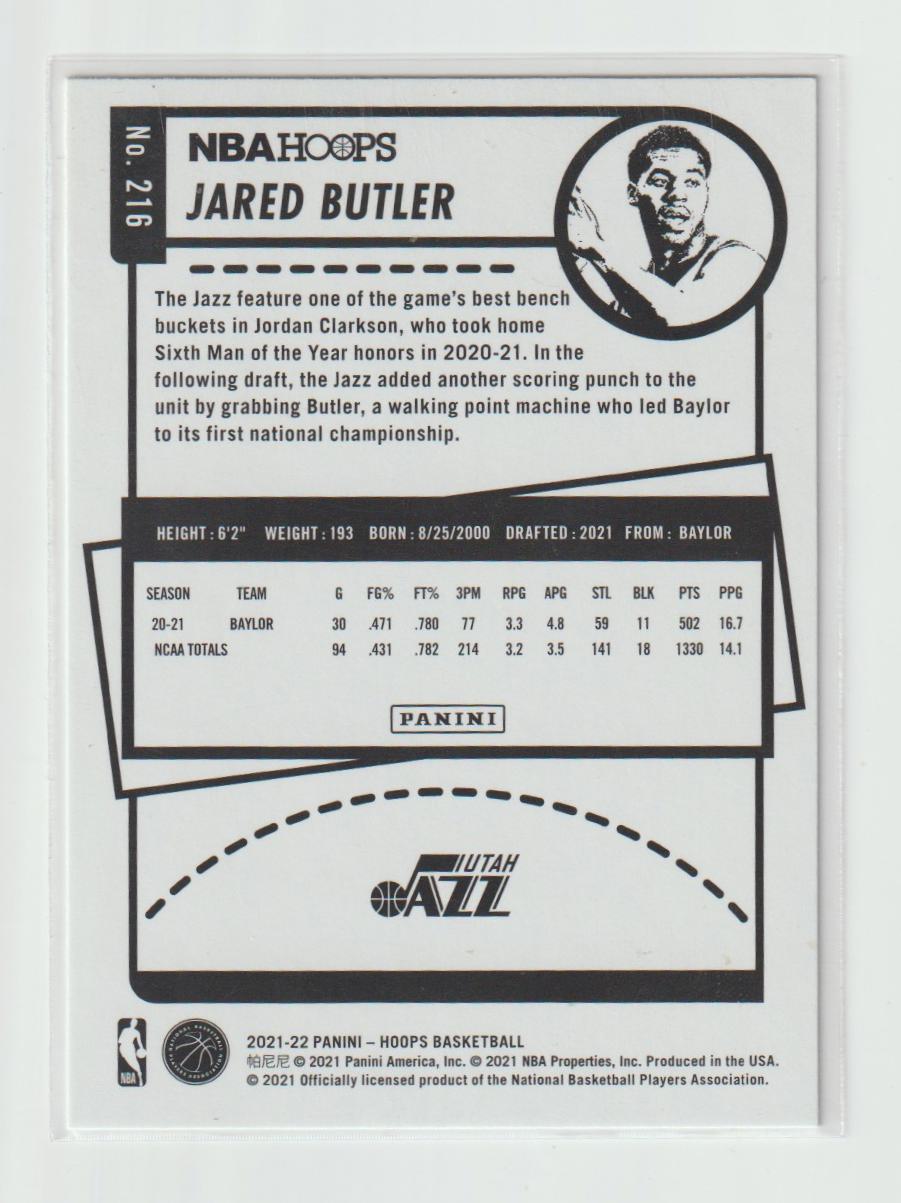 216 Jared Butler - Utah Jazz