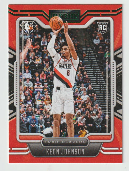 289 Keon Johnson - Portland Trail Blazers Green