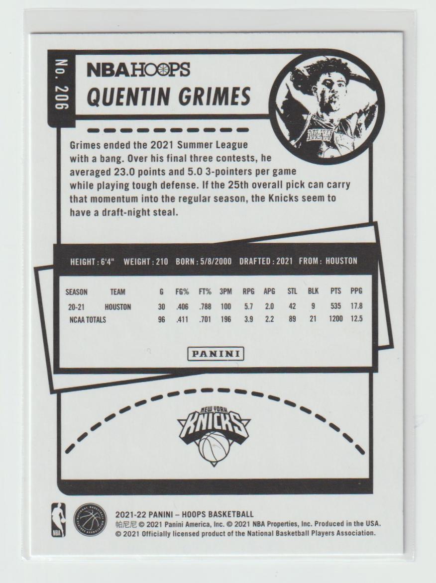 206 Quentin Grimes - New York Knicks
