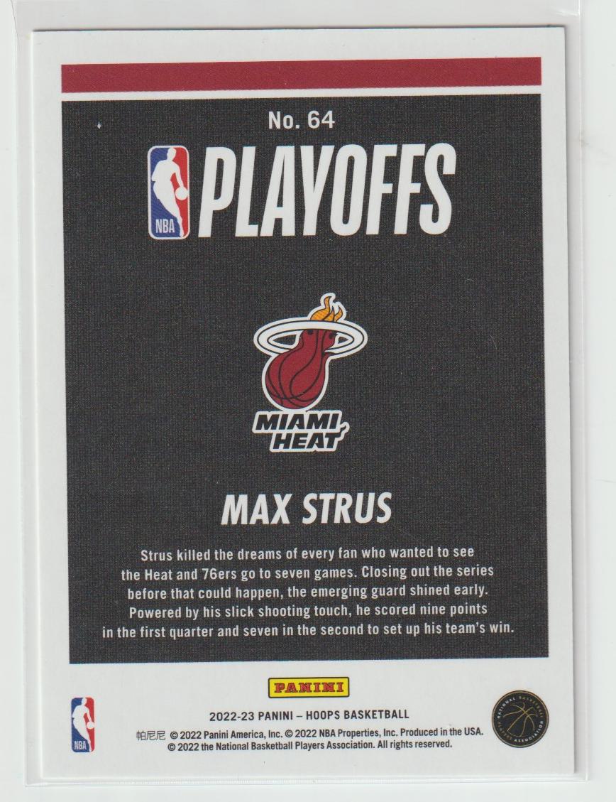 Road to the Finals 64 Max Strus Miami Heat 339/999