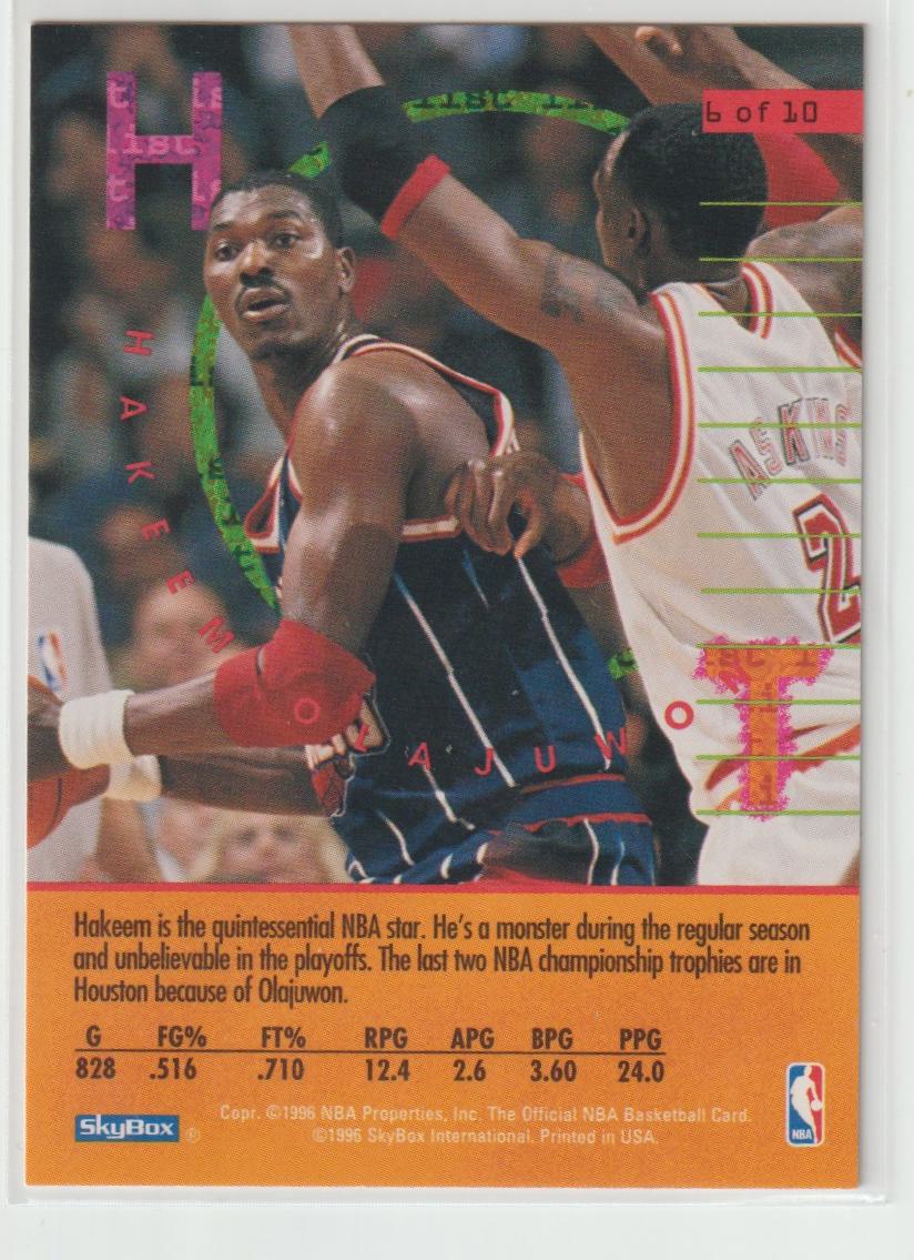 1995/96 NBA Hoops Hot List Complete set of 10 cards