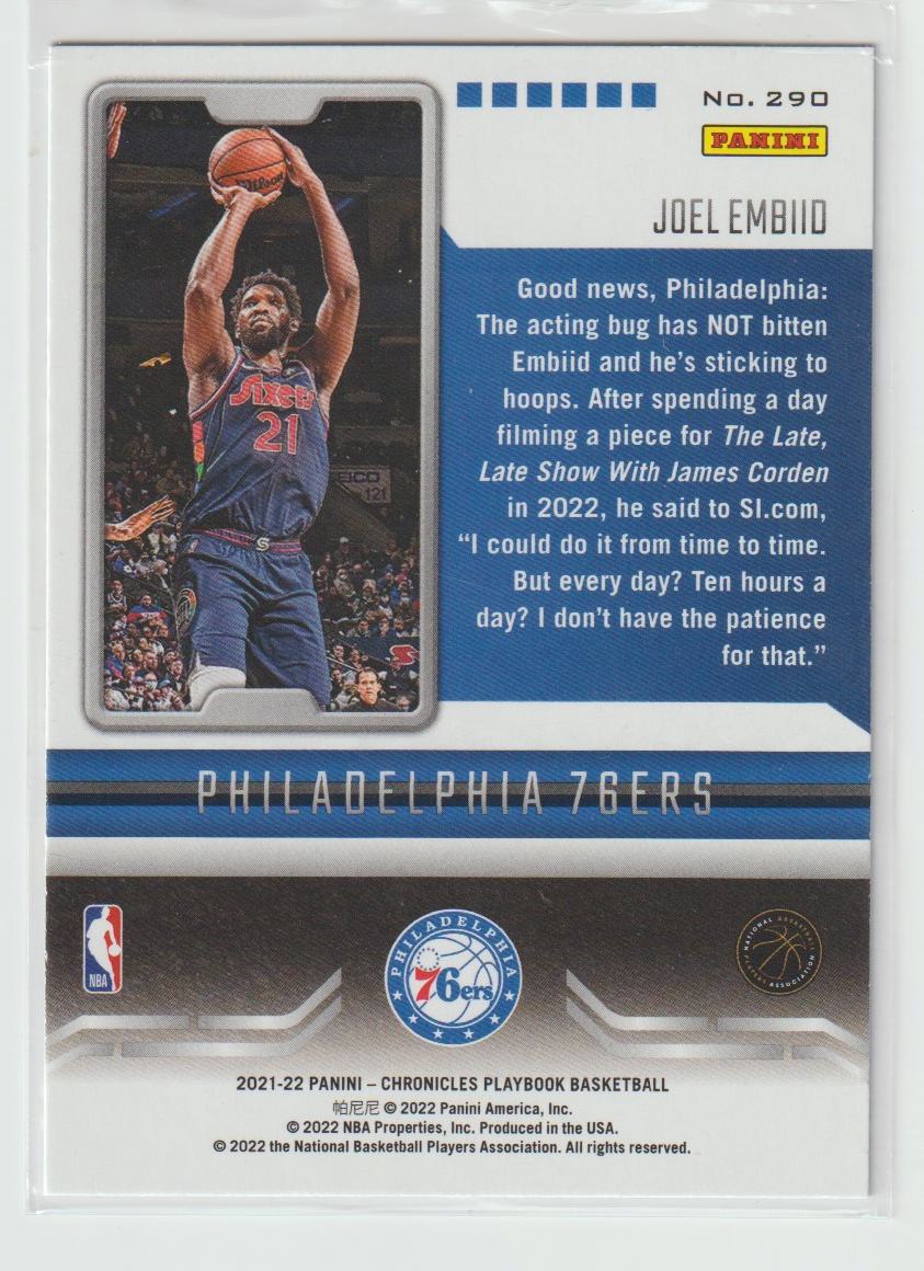 290 Joel Embiid - Philadelphia 76ers