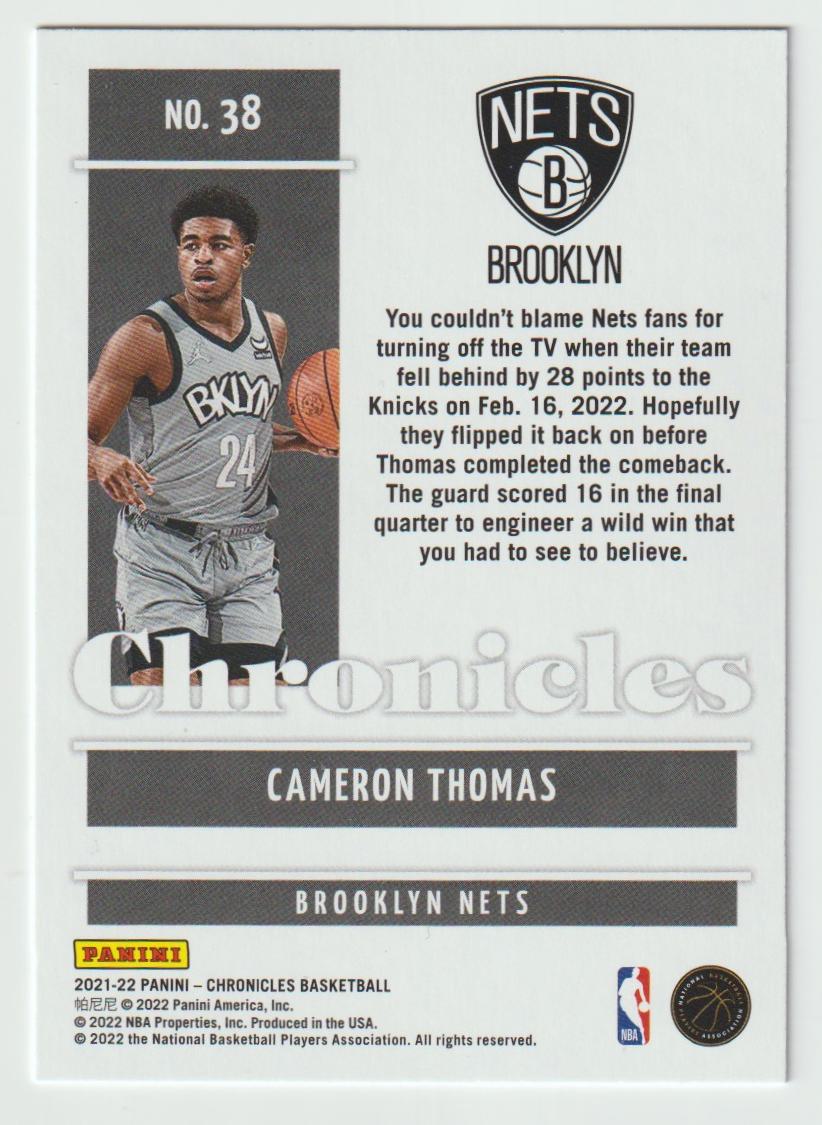 038 Cameron Thomas - Brooklyn Nets