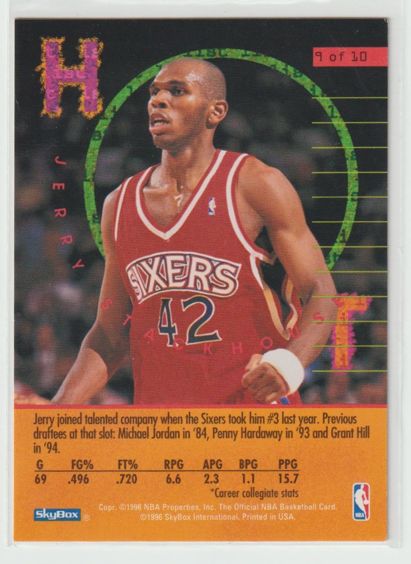 1995/96 NBA Hoops Hot List Complete set of 10 cards