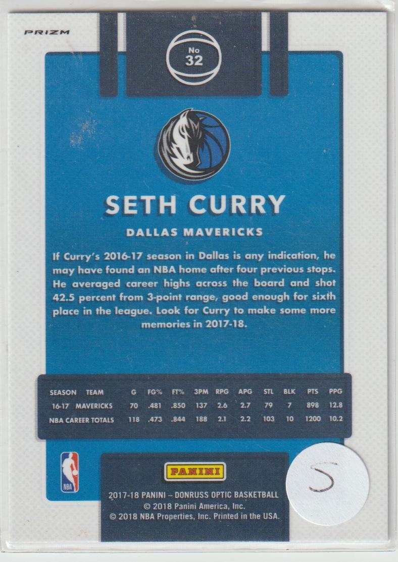 032 Seth Curry - Dallas Mavericks Fast Break