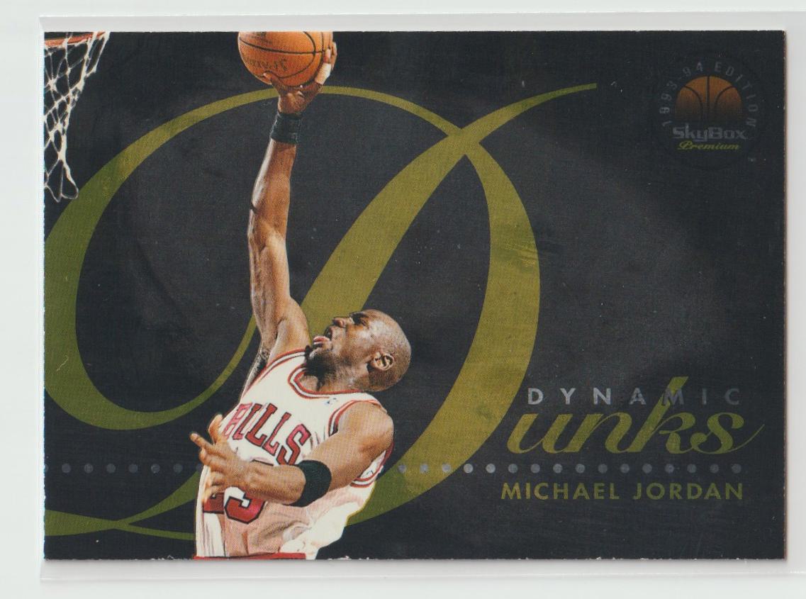 1993/94  Skybox Dynamic Dunks Complete Set of 9 cards