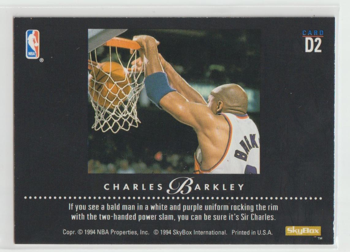 1993/94  Skybox Dynamic Dunks Complete Set of 9 cards