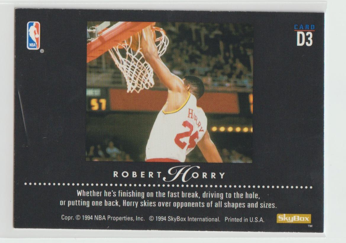 1993/94  Skybox Dynamic Dunks Complete Set of 9 cards