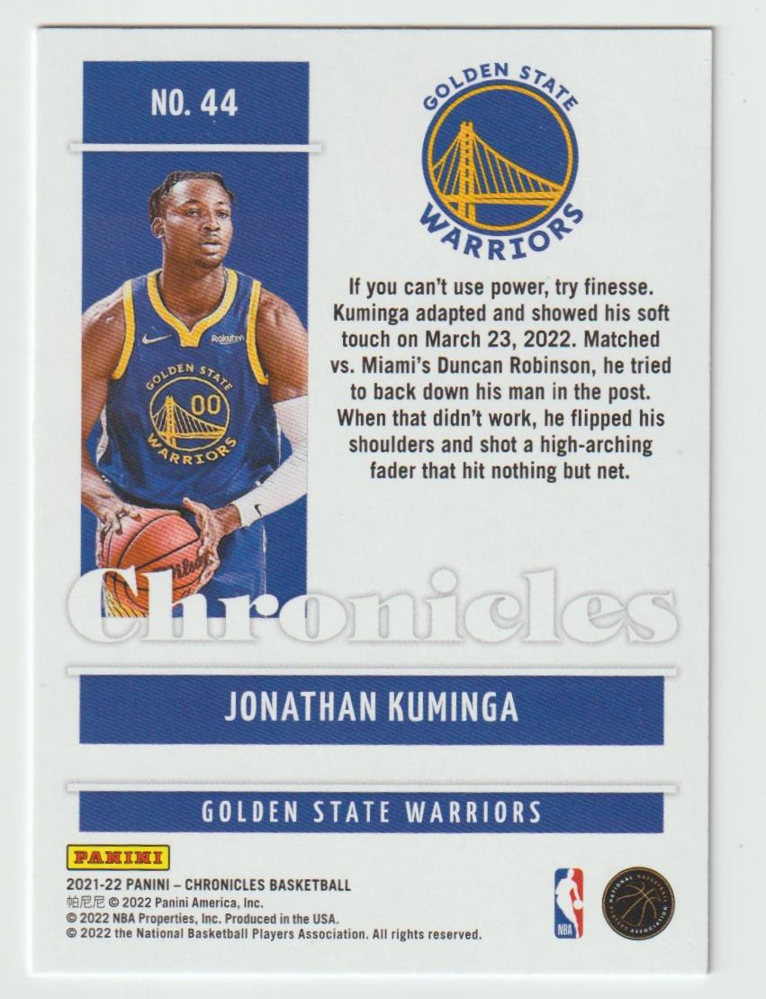 044 Jonathan Kuminga - Golden State Warriors