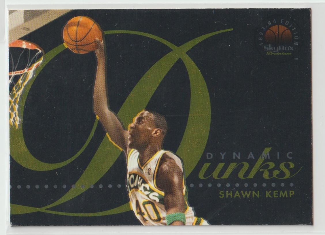 1993/94  Skybox Dynamic Dunks Complete Set of 9 cards