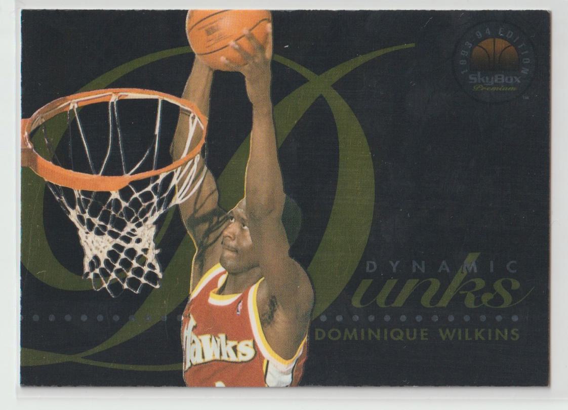 1993/94  Skybox Dynamic Dunks Complete Set of 9 cards