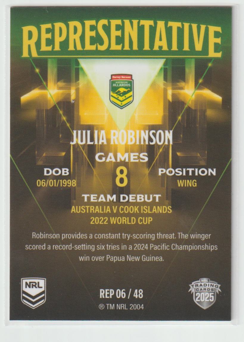REP06/48 JILLAROOS JULIA ROBINSON