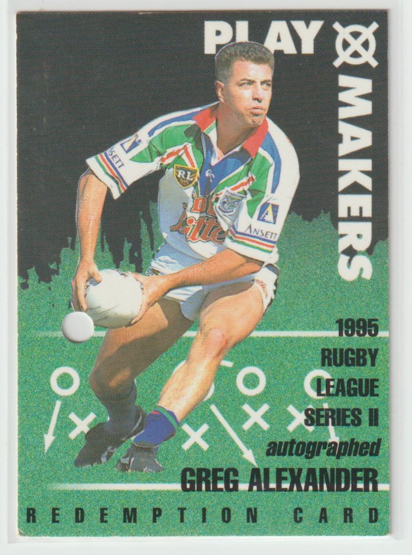 Playmakers P5 Greg Alexander Auckland Warriors 5/1000