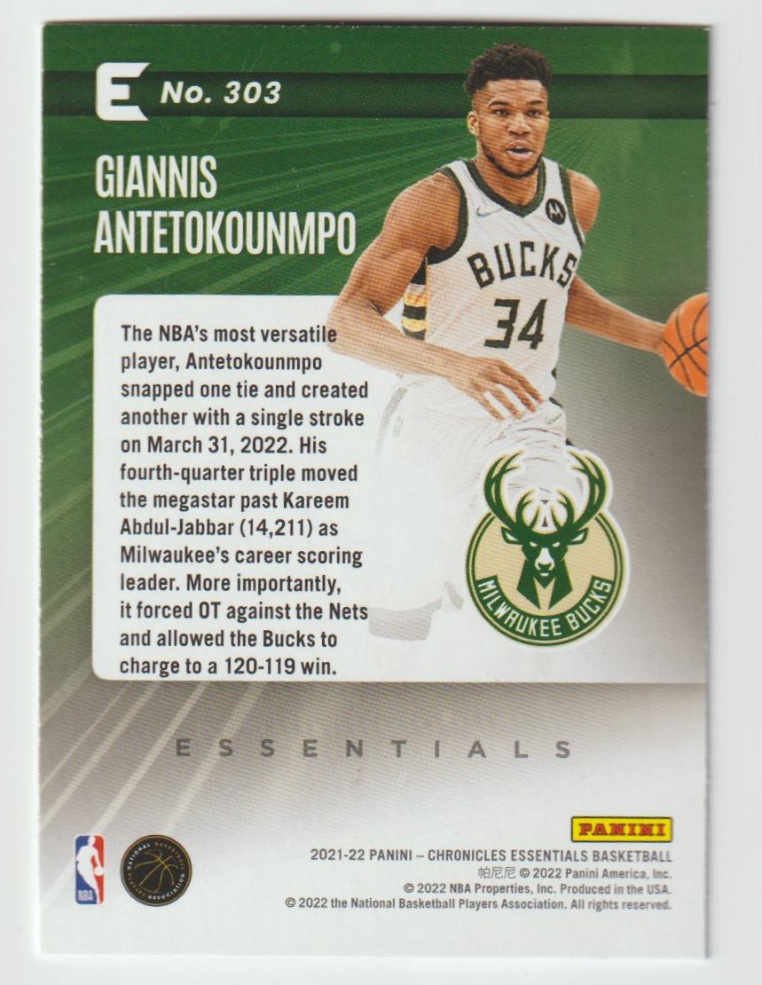 303 Giannis Antetokounmpo - Milwaukee Bucks