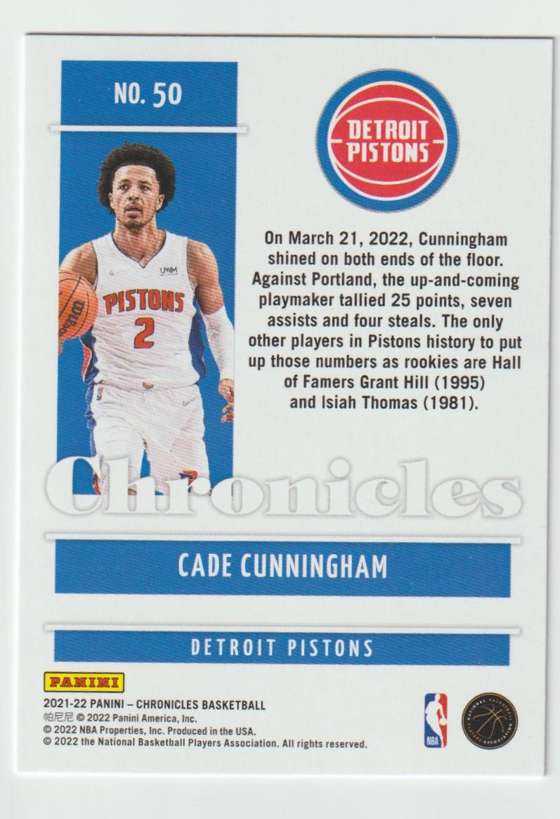 050 Cade Cunningham - Detroit Pistons