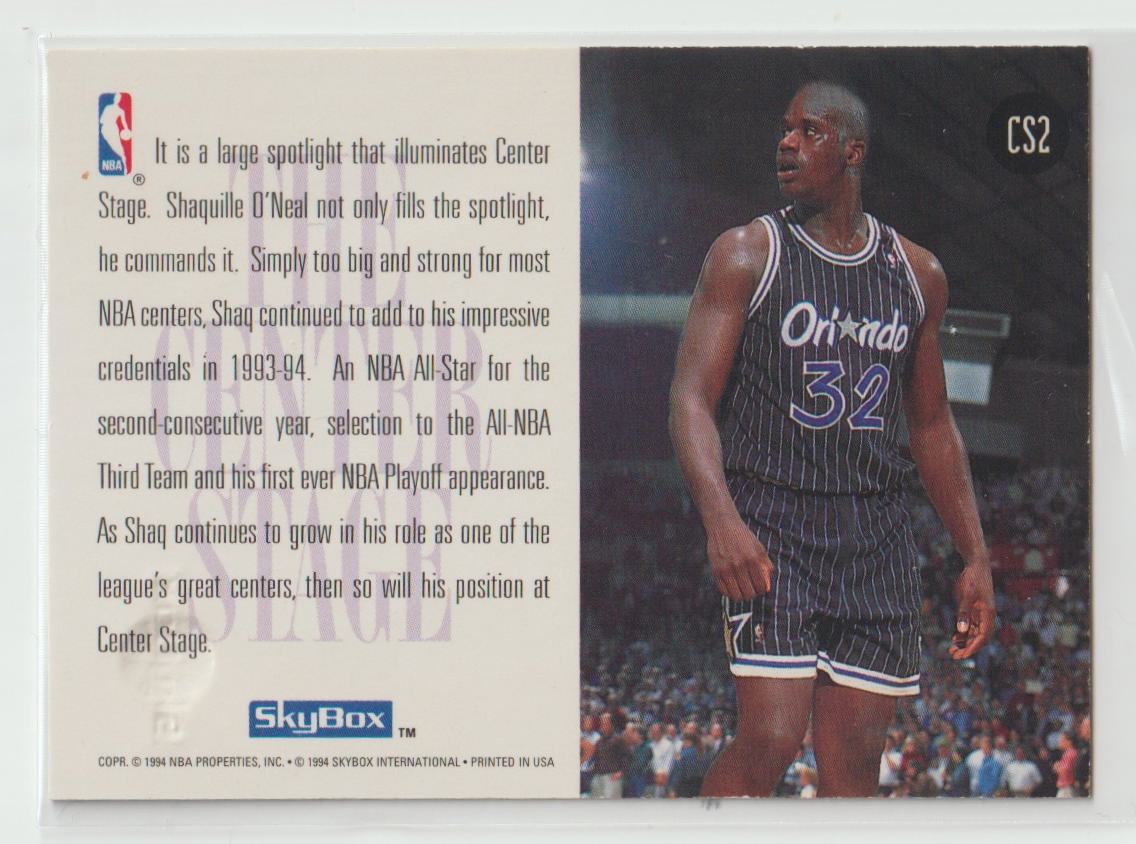 1994/95 Skybox Center Stage Complete set of 9 cards