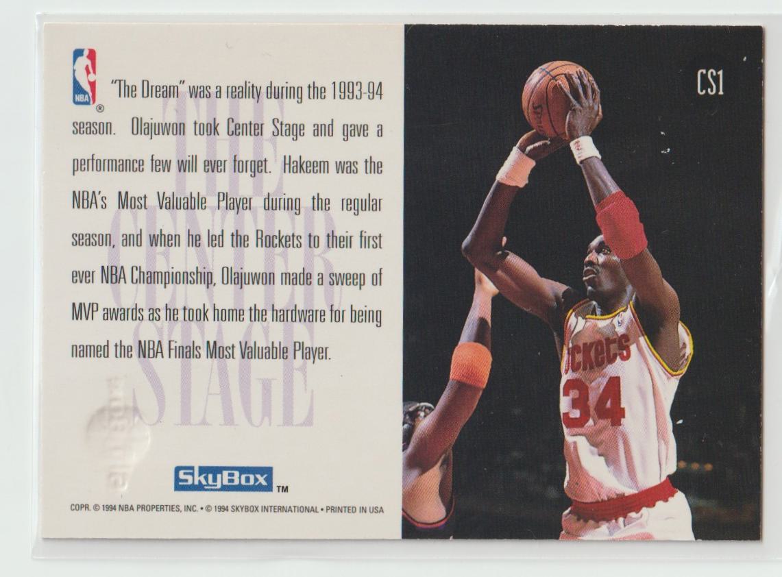 1994/95 Skybox Center Stage Complete set of 9 cards